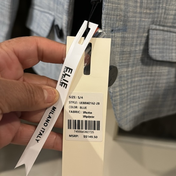 EliE -balleh-boys-melange-blazers-sports-coat-jacket size 4 - Picture 6 of 7